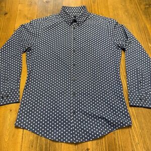 MIZZEN MAIN Leeward Button Down Shirt Mens Large Long Sleeve AOP Floral Blue